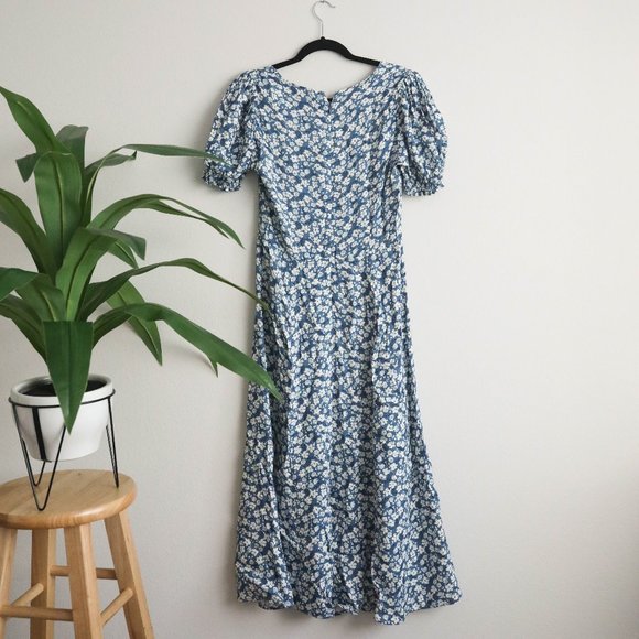 🚫 SOLD 🚫 REFORMATION Lacey Smocked Sleeve Dress - Picture 6 of 7